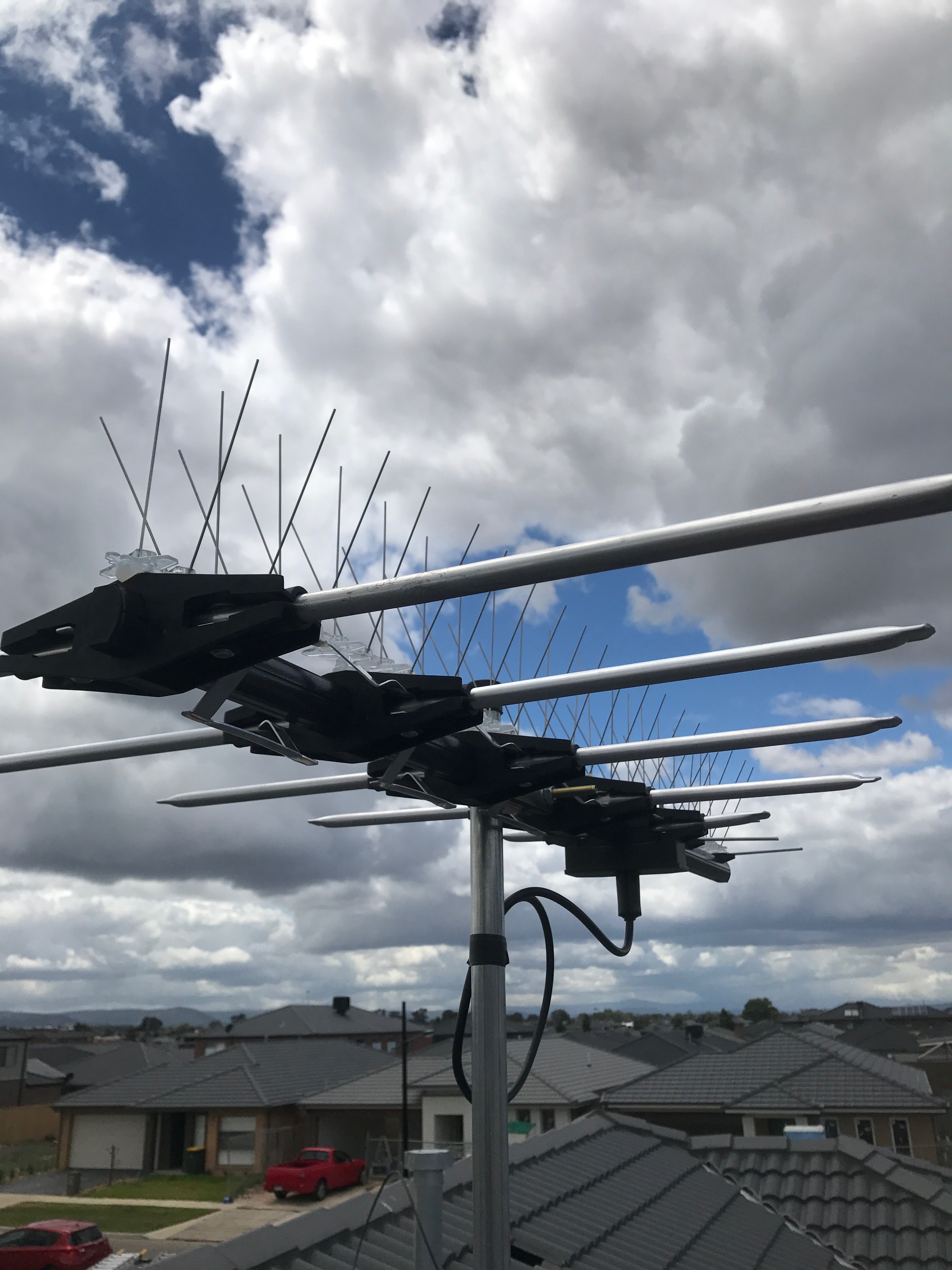 ANTI BIRD SPIKES ON ANTENNA INSTALLATION IN MERNDA.